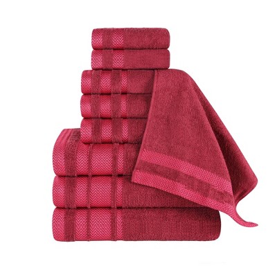 Cotton Medium Weight 9 Piece Bathroom Towel Set by Blue Nile Mills