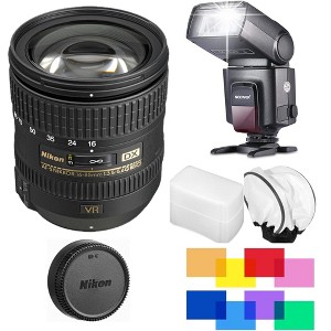 Nikon AF-S DX NIKKOR 16-85mm f/3.5-5.6G ED VR Lens Flash Bundle - 1 of 4