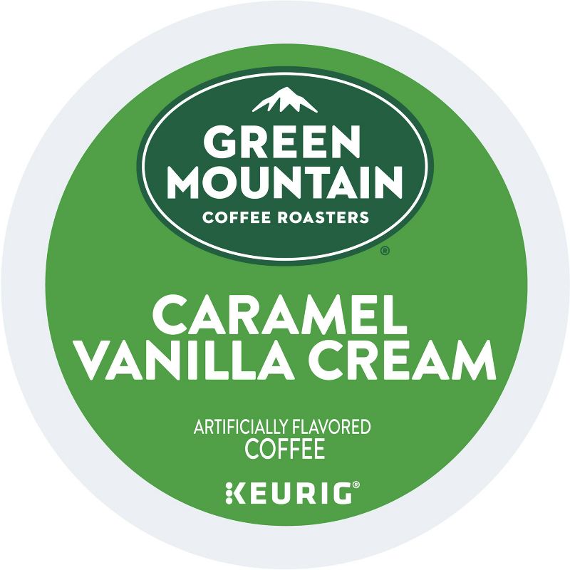 24ct Green Mountain Coffee Caramel Vanilla Cream Keurig K-Cup Coffee Pods Flavored Coffee Light Roast, 3 of 11