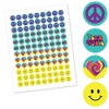 Big Dot of Happiness 60's Hippie - 1960s Groovy Party Round Candy Sticker Favors - Labels Fits Chocolate Candy (1 sheet of 108) - 2 of 4