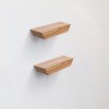 AZL1 Life Concept Bookshelf Floating Wall Shelf Wall Mounted Wood Shelves Hanging Wall Decor Home Room Coffee Shop, Beige, 11.81"*3.94"*1.26" - 4 of 4