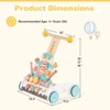 Infans Wooden Baby Walker Ice Cream Cart Toy with Sweet Accessories & Smooth Wheels - 2 of 4