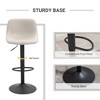 Vatros Adjustable Bar Stools, Swivel Bar Height Chairs Barstools Padded with Back for Kitchen, Counter Stools Set of 2 - 3 of 4