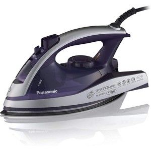 Panasonic Dry and Steam Iron with Alumite Soleplate, Temperature Dial and Safety Auto Shut Off – 1700 Watt Multi Directional Iron – NI-W950A, Purple - 1 of 4