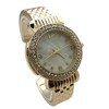 Olivia Pratt Round Face Rhinestone Bezel Bangle Women Watch - 2 of 3