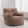 ROOMTEC Bean Bag Chair, Velvet Tufted Foam Accent Lazy Sofa Chair Floor Couch Chair - 2 of 4