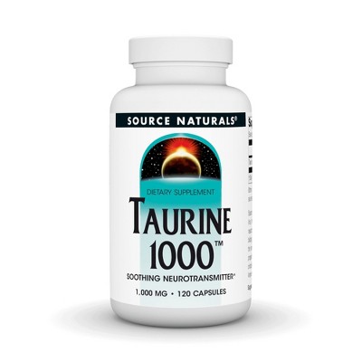 Taurine 1000mg by Source Naturals, Inc.  -  120 Capsule