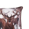 C&F Home 18" x 18" Deer Descending Christmas Holiday Throw Pillow - 3 of 4