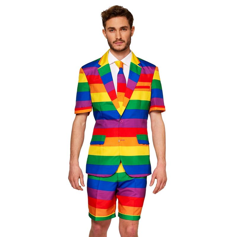 Suitmeister Men's Party Suit - Summer Rainbow - Multicolor, 3 of 6