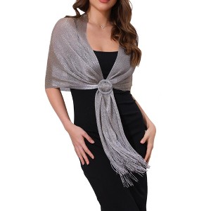 INSPIRE CHIC Women's Fashion 100% Polyester Pashmina Shawls 1 Pc - 1 of 4