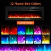 50" Electric Fireplace Inserts,Recessed and Wall Mounted Electric Fireplace Heater with Wireless Remote Control,12 Flame Color Adjustable - 4 of 4