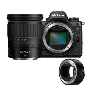 Nikon Z6III FX-format Mirrorless Camera with NIKKOR Z 24-70mm f/4 S Lens and FTZ II Mount Adapter Bundle - 1 of 3