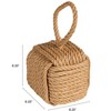 Storied Home Nautical Rope Knot Decorative Cotton Door Stop - 2 of 4