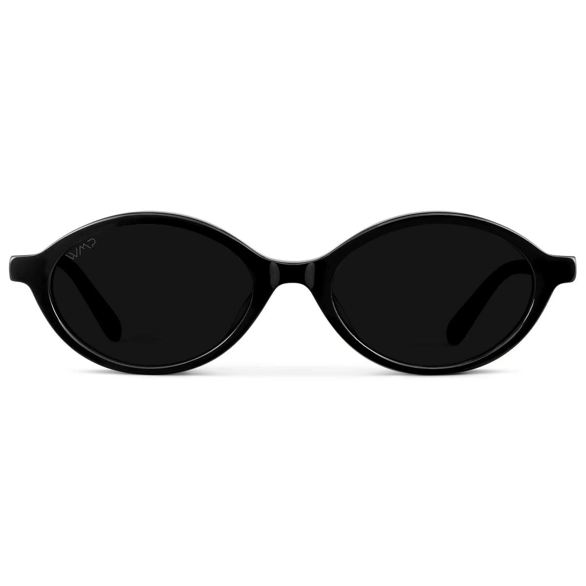 WMP Eyewear Womens Non-Polarized Narrow Oval Acetate Sunglasses