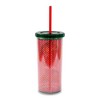 Silver Buffalo Coca-Cola Santa Claus Holidays Carnival Cup With Lid and Straw | Holds 20 Ounces - 2 of 4