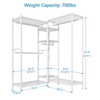 VIPEK Classic L6 Heavy Duty Clothes Rack L Shape Clothing Rack 5-Tier Wire Garment Rack Freestanding Closet, Max Load 850LBS - 3 of 4