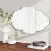 Beautyolove 18 in. W x 24 in. H Scalloped Silver Decorative Wall Mirror - 3 of 4
