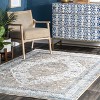 Nuloom Kaia Iris Medallion Indoor Area Rug, 5' 3" x 7' 3", Gray - 2 of 4