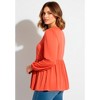 Avenue V-Neck Blouson Elastic Waist Blouse - 4 of 4