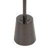 Kate and Laurel Tira Round Metal Side Table, 14x14x24, Pewter and White - 4 of 4
