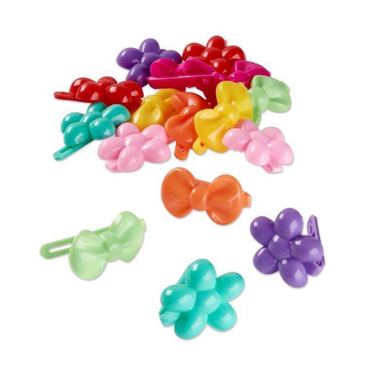 sc&#252;nci Kids Flowers and Bows Plastic Hair Clips - Brights - 16pcs, 4 of 7