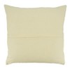 Saro Lifestyle Poly Filled Throw Pillow with Banded Design, 20", Beige - 2 of 3