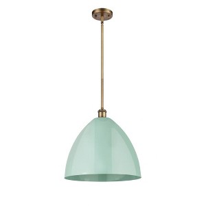 Plymouth Dome - 1 Light Stem Hung Pendant In Industrial Style-16.75 Inches Tall and 16 Inches Wide - 1 of 1