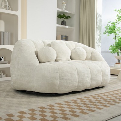 MAYEERTY Bean Bag Chair Lazy Sofa/Footstool for Adults/Kids (Indoor/Outdoor Use)