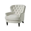 NicBex Modern Nailhead Trim Button-Tufted Accent Chairs for Living Room,Comfy Upholstered Lounge Chair with Curved Backrest - 4 of 4