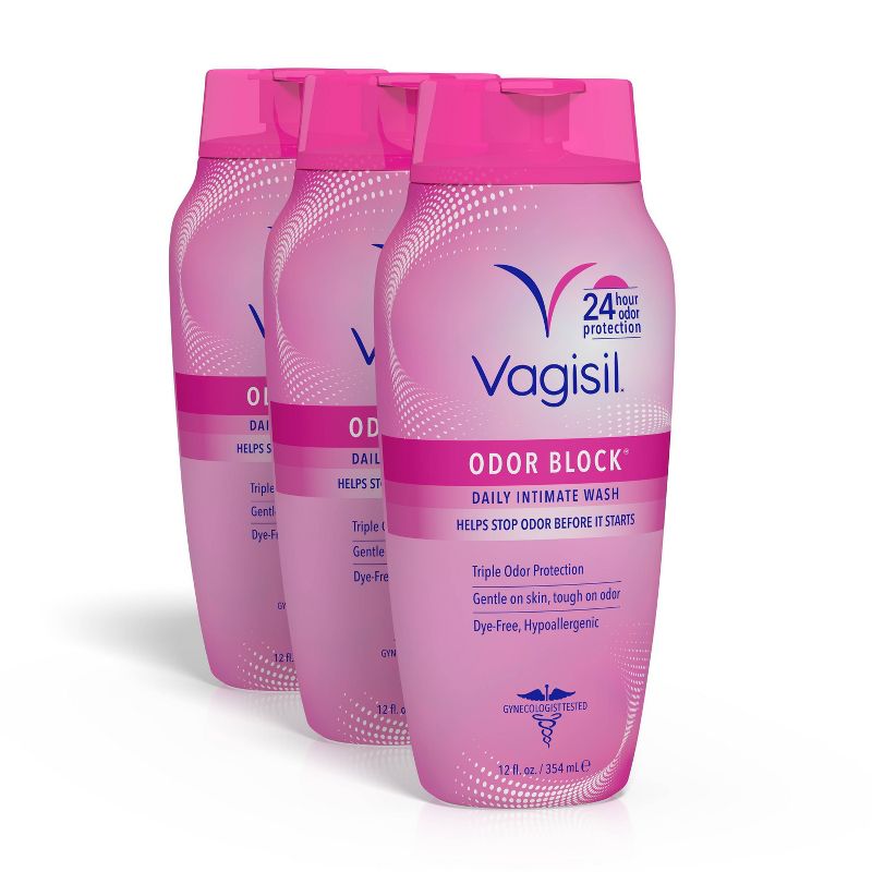 Vagisil Odor Block Daily Intimate Feminine Wash for Women - 3pk/36 fl oz, 1 of 10