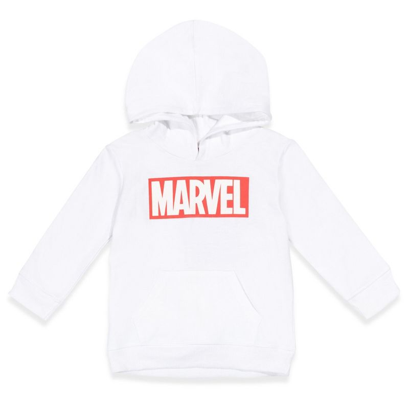 Marvel Comics Iconic Logo Fleece Pullover Hoodie Toddler to Big Kid , 1 of 7