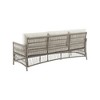 Chic Crate Driftwood Wicker Sofa With Cream Cushions - 4 of 4