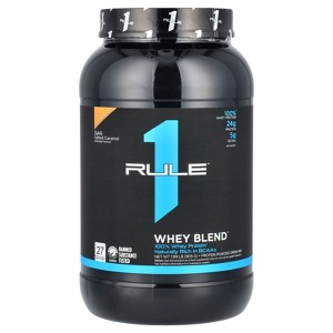 Rule One Proteins Whey Blend, Protein Powder Drink Mix, Lightly Salted Caramel, 1.99 lb (905 g) - 1 of 2