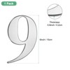 Unique Bargains Self-adhesive 304 Stainless Steel Metal Mailbox Decor House Number 1 Pc - 3 of 4