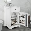 ALEXOUN 20-inch Solid Wood Bathroom Vanity Set with Ceramic Sink,Free Standing Bathroom Vanity Cabinet with Soft Closing Door and Storage Rack - 2 of 4