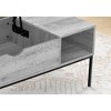 42" Laminate & Metal Rectangular Coffee Table with Lift-Top, Hidden Storage and Open Shelf for Living Room or Modern Spaces - 4 of 4