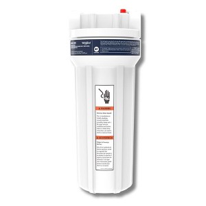 Whirlpool 10" x 2.5" Standard Whole House Water Filter Housing, Stainless Steel 3/4" Inlets, WHKF-DWH - 1 of 4