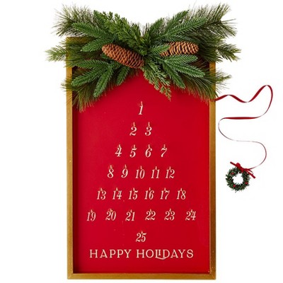 The Lakeside Collection Hanging Holiday Countdown Calendar