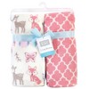 Hudson Baby Infant Girl Silky Plush Blanket, Girl Woodland, 30x36 inches - 2 of 2