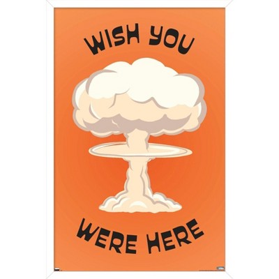 Trends International Well This Is Awkward - Wish You Were Here Framed Wall Poster Prints