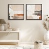 Americanflat 20x20 Abstract Earth Tones Canvas Wall Art with Hand-Painted Accents - Set of 2 - 4 of 4
