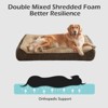 Luxury Orthopedic Dog Bed with Rabbit Fur Fleece, Double Mixed Shredded Foam Support, Machine Washable Pet Sofa - 3 of 4