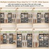 Aheaplus 8-11FT Closet Organizer with Drawers, Walk-in Wardrobe Closet System with 4 Hanging Rods - 3 of 4