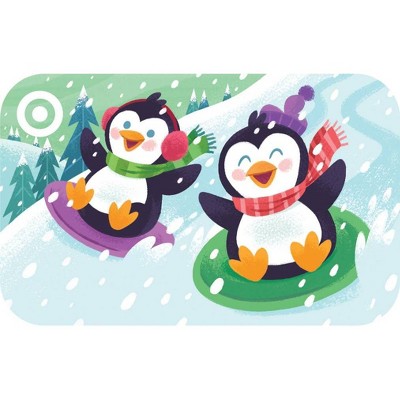 Sledding Penguins Target GiftCard