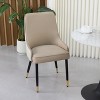 2PCS High-end Microfiber Leather Dining Room Chairs Detailed Stitching & Lion Head - 4 of 4