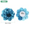 Unique Bargains Alloy Satin Fabric Big Rose Flower Dainty Brooches & Pins 1 Pc - 3 of 4