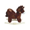 ORRD Plush Moose Rocking Horse for Toddlers, Ride-On Toy with Music, Safety Belt & Hand Puppets, Apricot - 2 of 4