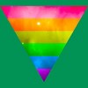 Adult Design By Humans Pride Rainbow Galaxy Triangle By TheRandom T-Shirt - 2 of 2