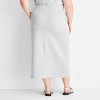 Women's Front Slit Fleece Midi Skirt - Future Collective Gray - image 2 of 3