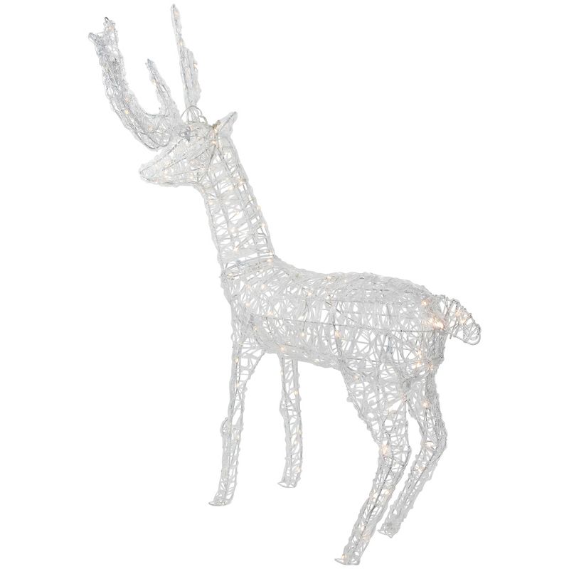 Northlight LED Lighted Commercial Grade Acrylic Reindeer Outdoor Christmas Decoration - 46.5" - Warm White Lights, 5 of 6